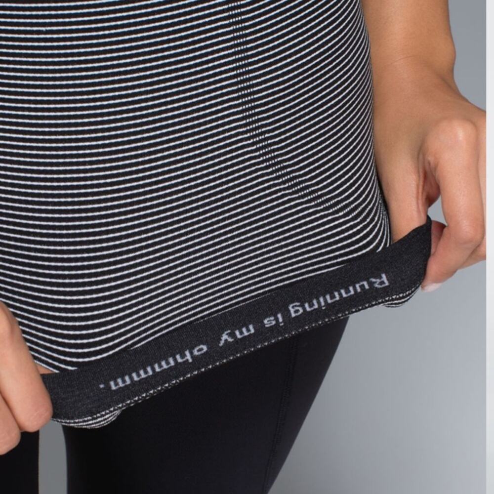 Lululemon Run: Swiftly Tech Racerback Stripe blac… - image 7
